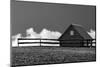 The Wooden Rural House, Black and White-Severas-Mounted Photographic Print
