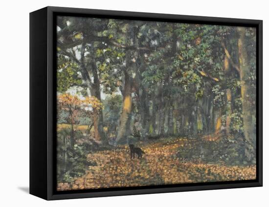 The Woodland Paths are Dry, 2003-Margaret Hartnett-Framed Stretched Canvas