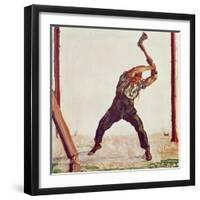 The Woodman, 1910-Ferdinand Hodler-Framed Giclee Print