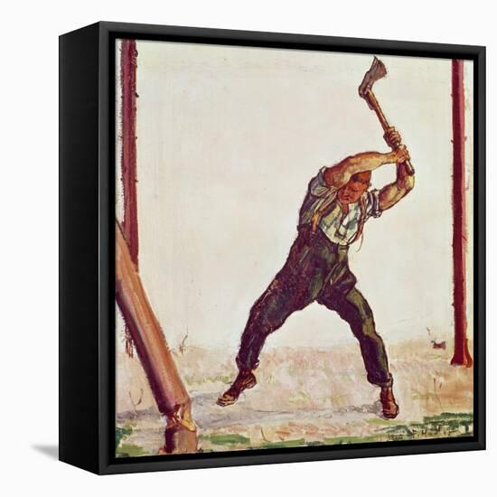 The Woodman, 1910-Ferdinand Hodler-Framed Stretched Canvas