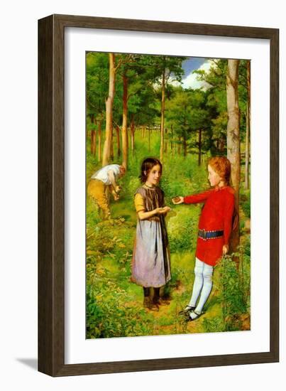 The Woodman's Daughter-John Everett Millais-Framed Art Print