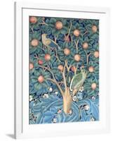 The Woodpecker Tapestry, Detail of the Woodpeckers, 1885 (Tapestry)-William Morris-Framed Giclee Print