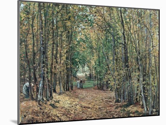 The Woods at Marly, 1871-Camille Pissarro-Mounted Giclee Print