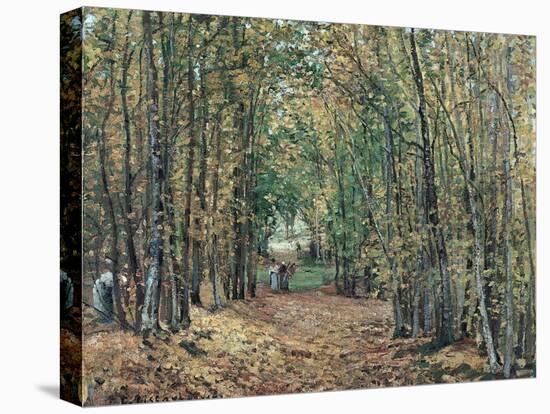 The Woods at Marly, 1871-Camille Pissarro-Stretched Canvas