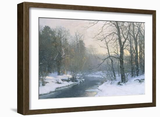 The Woods in Silver and Gold-Anders Andersen-Lundby-Framed Giclee Print