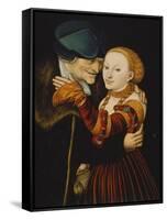 The Wooer-Lucas Cranach the Elder-Framed Stretched Canvas