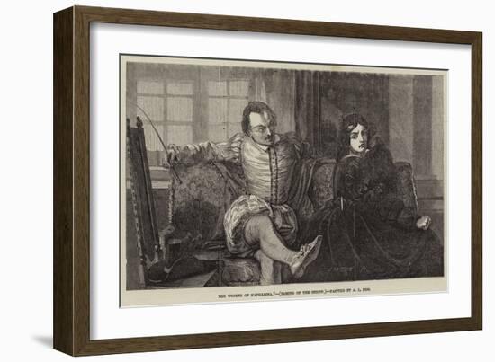 The Wooing of Katharina, Taming of the Shrew-null-Framed Giclee Print