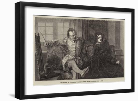 The Wooing of Katharina, Taming of the Shrew-null-Framed Giclee Print