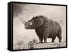 The Woolly Rhinoceros Is an Extinct Species from the Pleistocene Epoch-null-Framed Stretched Canvas