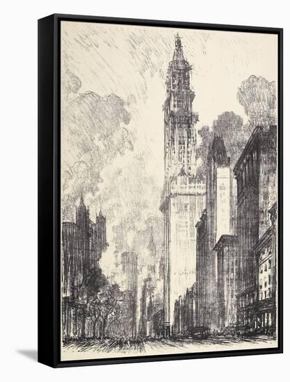 The Woolworth Building, 1912-Joseph Pennell-Framed Stretched Canvas