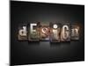 The Word "Design"-Piko72-Mounted Photographic Print