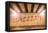 The Word Gallery Painted as Graffiti-Semmick Photo-Framed Stretched Canvas