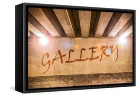 The Word Gallery Painted as Graffiti-Semmick Photo-Framed Stretched Canvas