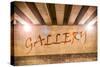 The Word Gallery Painted as Graffiti-Semmick Photo-Stretched Canvas