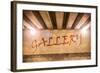 The Word Gallery Painted as Graffiti-Semmick Photo-Framed Photographic Print