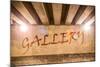 The Word Gallery Painted as Graffiti-Semmick Photo-Mounted Photographic Print