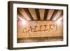 The Word Gallery Painted as Graffiti-Semmick Photo-Framed Photographic Print