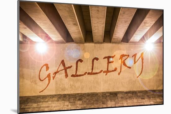 The Word Gallery Painted as Graffiti-Semmick Photo-Mounted Photographic Print