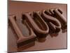 The Word Lust, Chocolate-coated-Kai Stiepel-Mounted Photographic Print