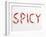 The Word 'SPICY' Written in Red Chillies-Peter Rees-Framed Photographic Print