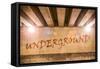 The Word Underground Painted as Graffiti-Semmick Photo-Framed Stretched Canvas