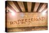 The Word Underground Painted as Graffiti-Semmick Photo-Stretched Canvas