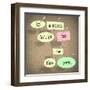 The Words In A Room Full Of No Be The Yes Saying Pinned On A Bulletin Board-iqoncept-Framed Art Print