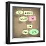 The Words In A Room Full Of No Be The Yes Saying Pinned On A Bulletin Board-iqoncept-Framed Art Print