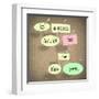 The Words In A Room Full Of No Be The Yes Saying Pinned On A Bulletin Board-iqoncept-Framed Art Print