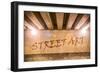 The Words Street Art Painted as Graffiti-Semmick Photo-Framed Photographic Print