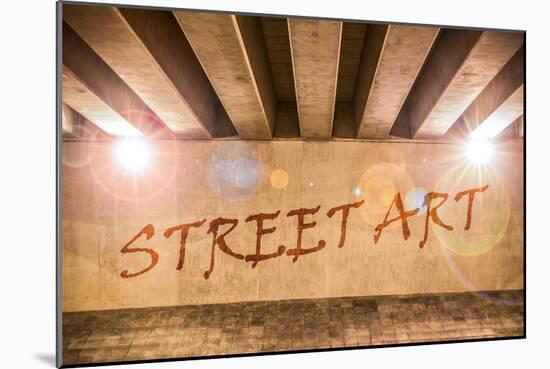 The Words Street Art Painted as Graffiti-Semmick Photo-Mounted Photographic Print