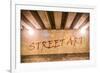 The Words Street Art Painted as Graffiti-Semmick Photo-Framed Photographic Print