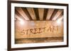 The Words Street Art Painted as Graffiti-Semmick Photo-Framed Photographic Print