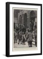 The Work of Guy's Hospital, an Every-Day Scene at its Gates-Henry Marriott Paget-Framed Giclee Print