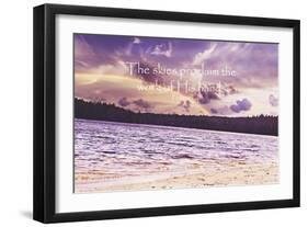 The Work of his Hands-Vintage Skies-Framed Giclee Print