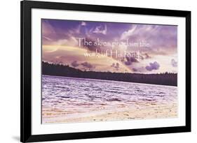 The Work of his Hands-Vintage Skies-Framed Giclee Print