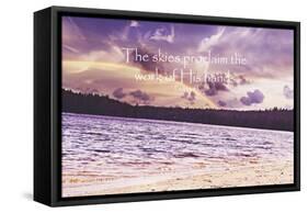 The Work of his Hands-Vintage Skies-Framed Stretched Canvas