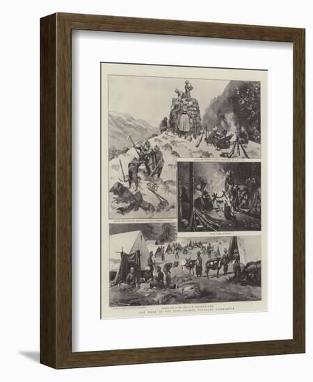 The Work of the Indo-Afghan Boundary Commission-null-Framed Giclee Print