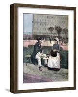 The Worker's Lunch, 1891-Henri Meyer-Framed Giclee Print