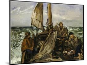 The Workers of the Sea, 1873-Edouard Manet-Mounted Giclee Print