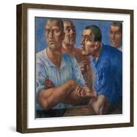 The Workers-Kuzma Sergeyevich Petrov-Vodkin-Framed Giclee Print