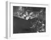The Workmen Quickly Covering the Ingot with Vermiculite-Ralph Morse-Framed Photographic Print