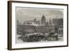 The Works of the Metropolitan Extension Railway in Smithfield-null-Framed Giclee Print