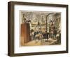 The Workshop of a Carpenter and Joiner, with Various Activities Taking Place-null-Framed Art Print