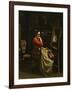 The Workshop of Corot, Young Woman with Red Blouse, 1865-1870-Jean-Baptiste-Camille Corot-Framed Giclee Print