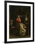 The Workshop of Corot, Young Woman with Red Blouse, 1865-1870-Jean-Baptiste-Camille Corot-Framed Giclee Print