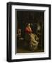 The Workshop of Corot, Young Woman with Red Blouse, 1865-1870-Jean-Baptiste-Camille Corot-Framed Giclee Print