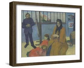The Workshop Schuffenecker or Family Schuffenecker-Paul Gauguin-Framed Giclee Print