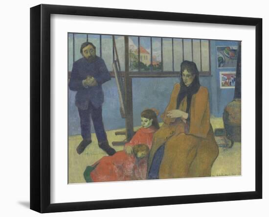 The Workshop Schuffenecker or Family Schuffenecker-Paul Gauguin-Framed Giclee Print