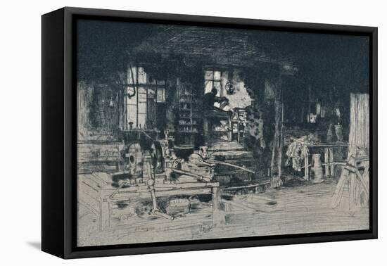 'The Workshop, Stirling', 1905-David Young Cameron-Framed Stretched Canvas